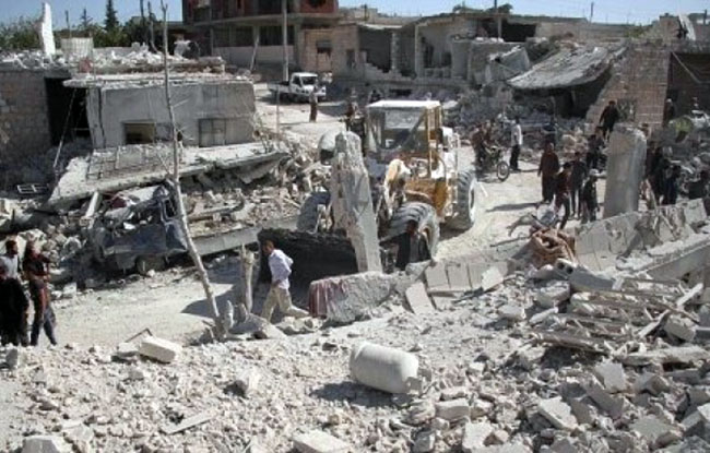 ۱۲ کشته و ۵۰ زخمی در حمله موشکی به حمص سوریه